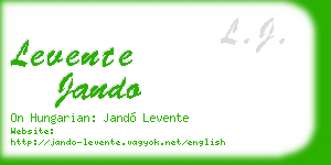 levente jando business card